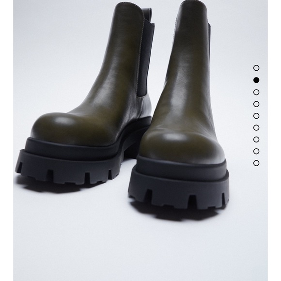 Zara low heeled lug sole ankle boots - Picture 2 of 12